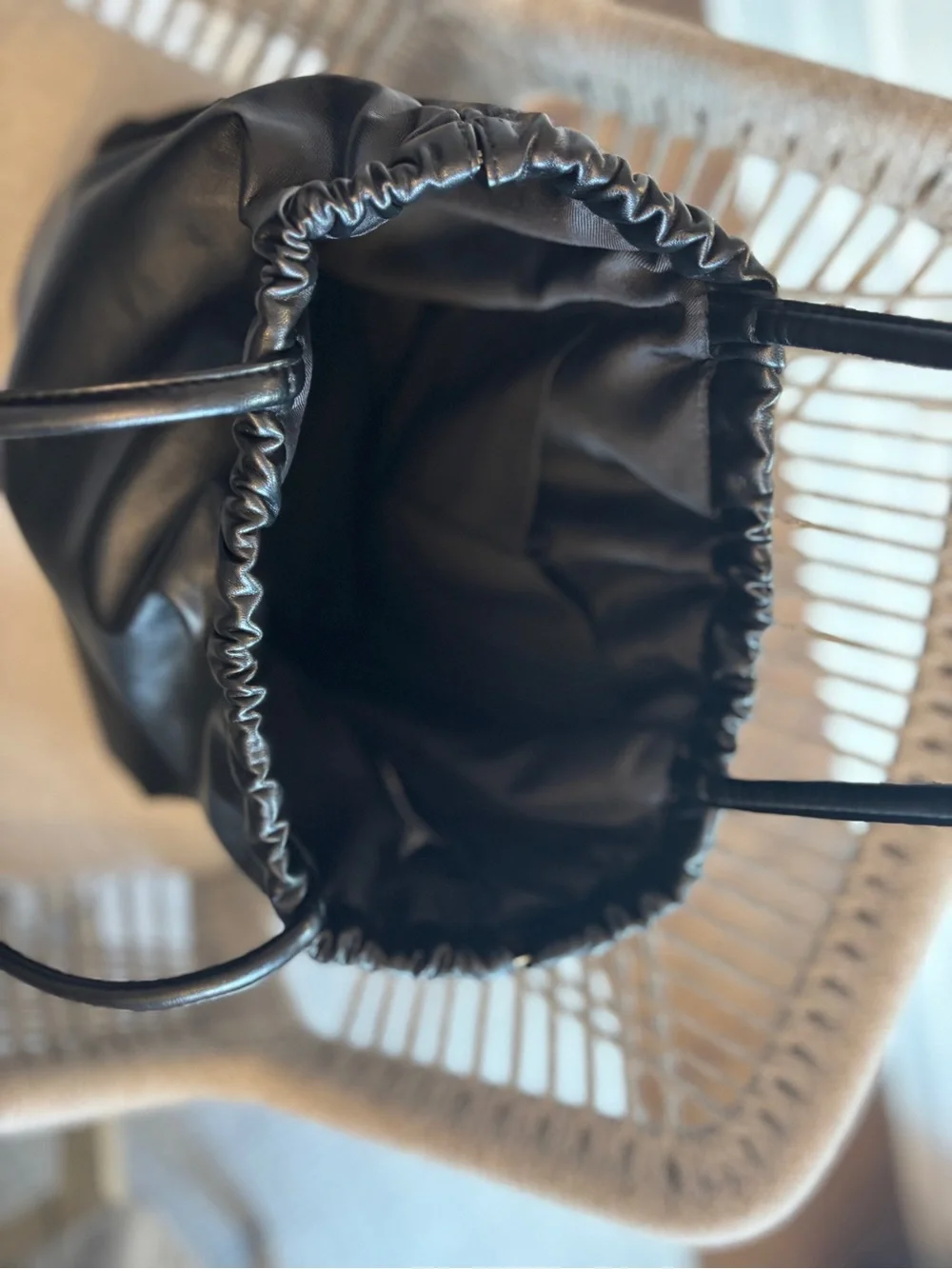 a new day Black Ruched Shoulder Tote Bag - Picture 7 of 9